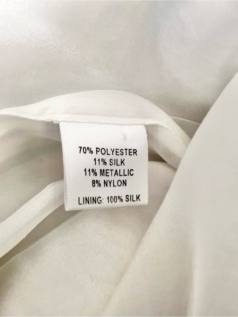 Markarian Yvette Ivory Metallic Brocade Puff Sleeve Corset Bodice Dress Size 0 - Picture 8 of 10